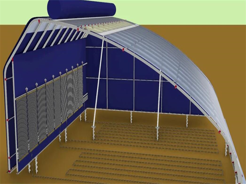 Simple Multi-span arch type Greenhouse